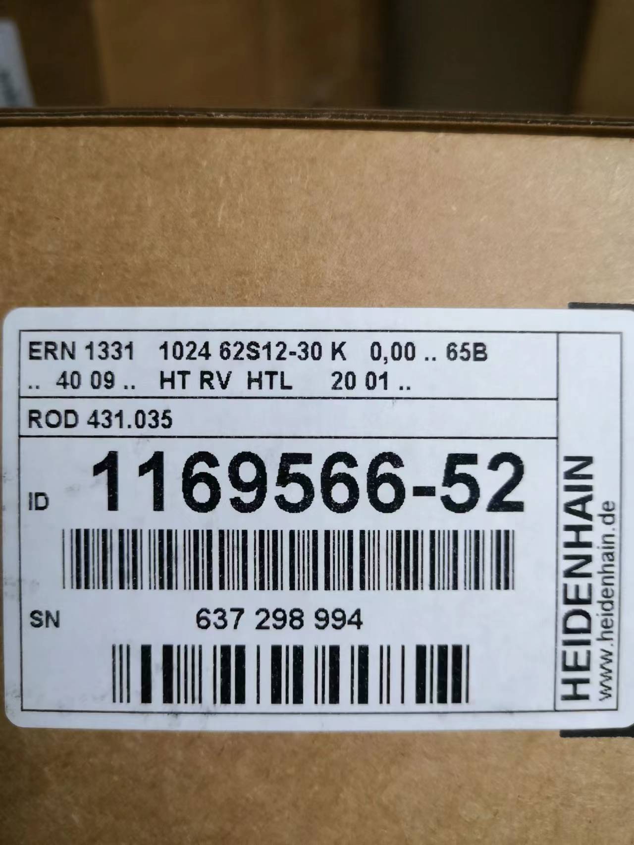 HEIDENHAIN 编码器 1169566-52 ERN 1331 1024