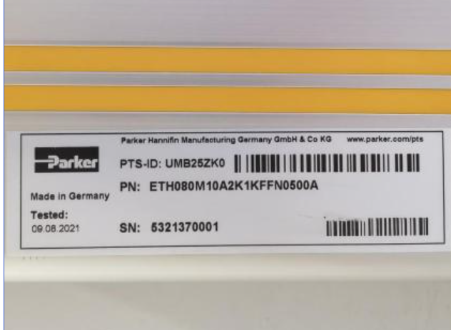 PARKER派克 电缸 ETH080M10A2K1KFFN0500A